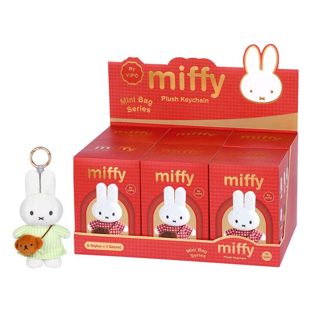 Miffy & Friends Blind Box: Miffy Mini Bag Plush Keyring 15cm – MeeQ