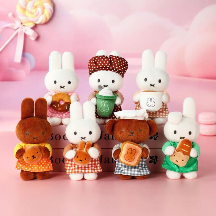 Miffy & Friends Blind Box: Miffy Bakery Series Plush Keychain 14cm