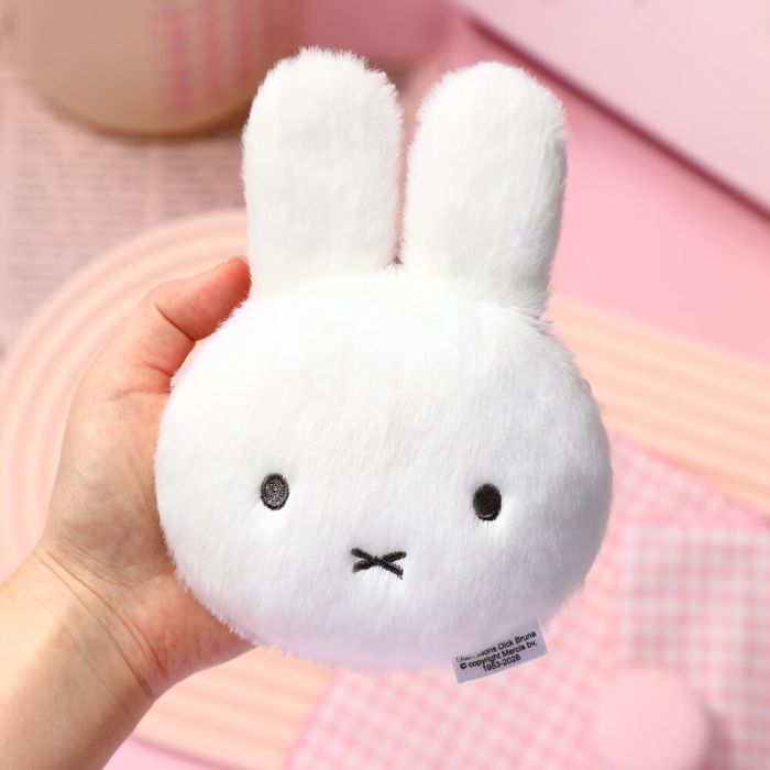 Miffy White Plush Purse Keychain