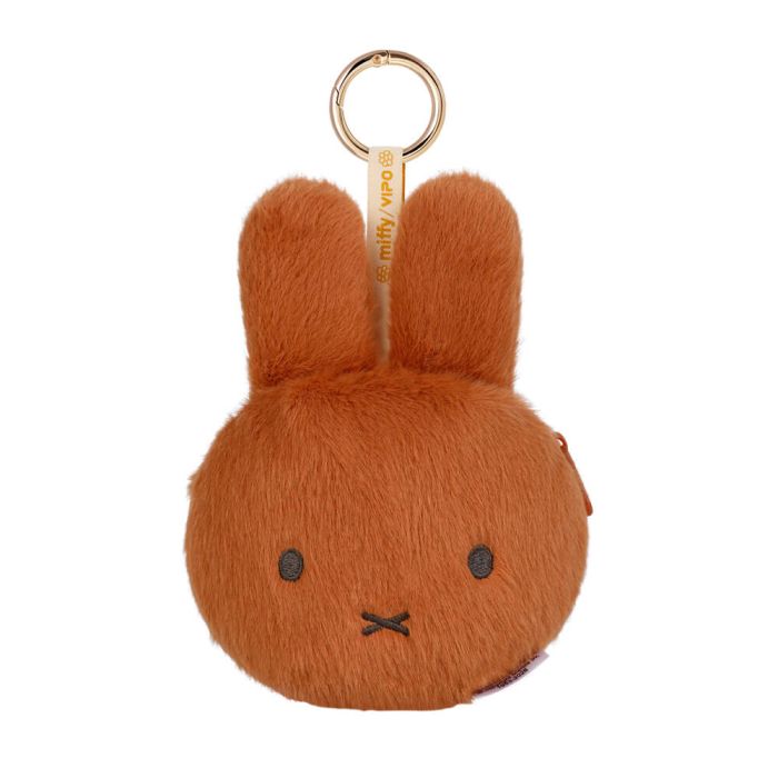 Miffy Brown Plush Purse Keychain