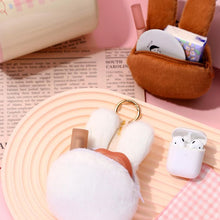Load image into Gallery viewer, Miffy Brown Plush Purse Keychain
