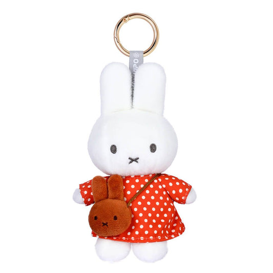 Miffy Red Dot Dress with Melanie Bag Keyring 15cm