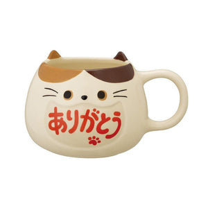 Decole Thank You Mug-Calico Cat