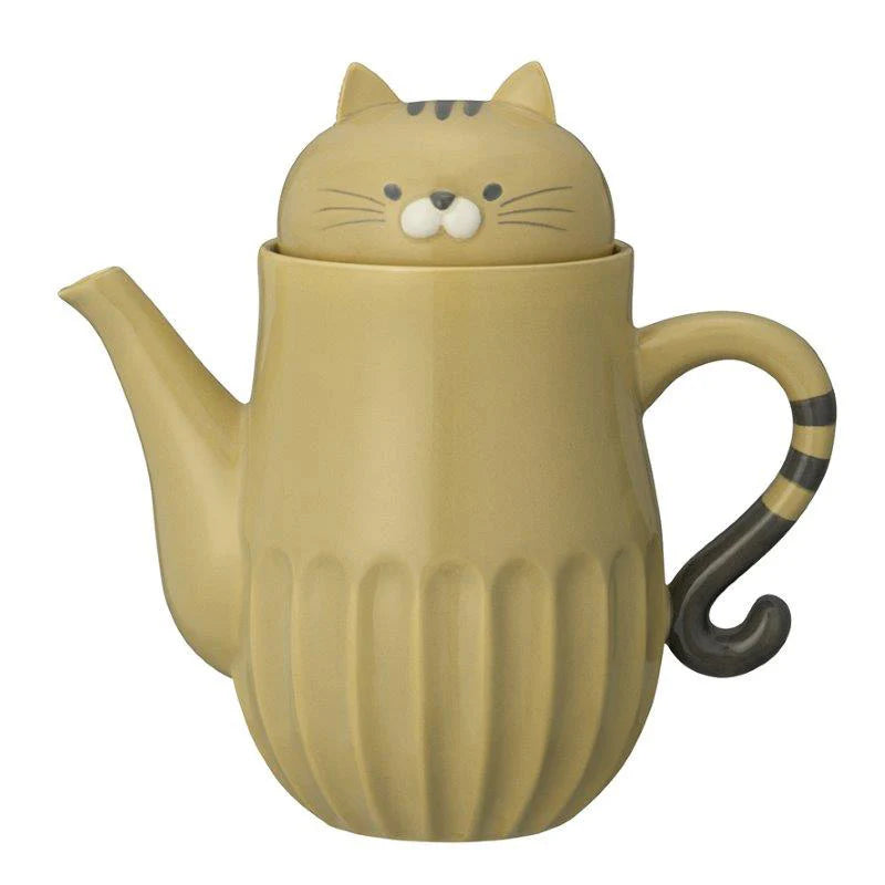 Decole Shinogi no Neko Teapot - Tabby