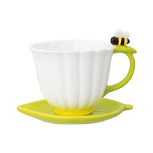 Load image into Gallery viewer, Decole Flower Mug &amp; Saucer Set - Bee
