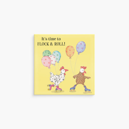 Affirmations-Twigseeds Magnet - It's Time To Flock And Roll