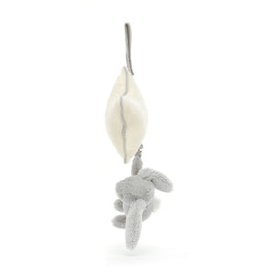 Jellycat Musical Pull Bashful Silver Bunny 30cm