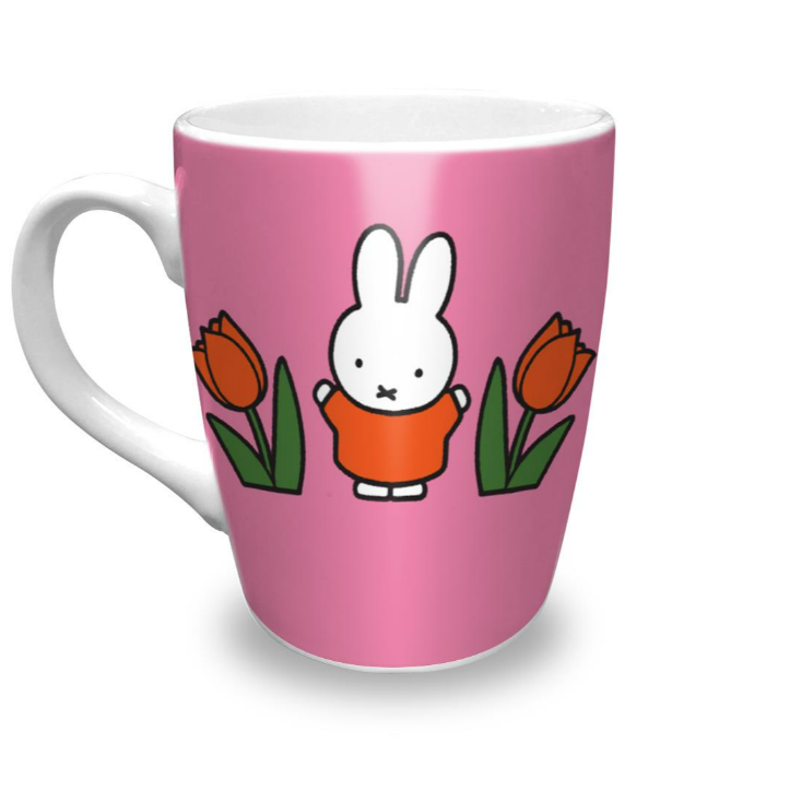 Miffy Mug Relax Miffy Tulips Pink 10cm