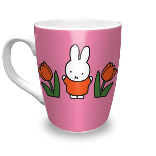 Miffy Mug Relax Miffy Tulips Pink 10cm