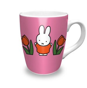 Miffy Mug Relax Miffy Tulips Pink 10cm