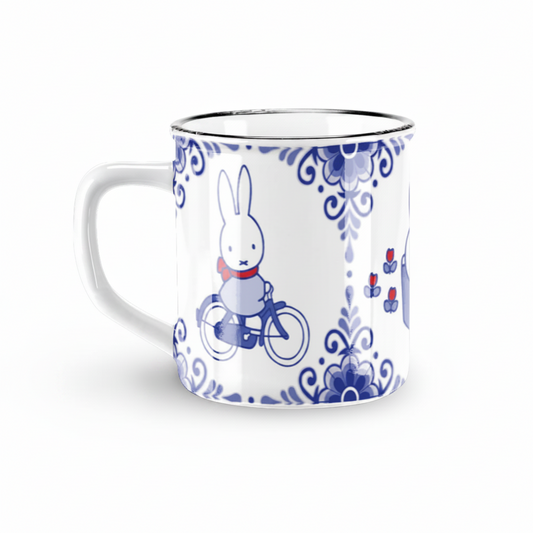 Miffy Ceramic Mug Retro Miffy Souvenir Blue 7cm