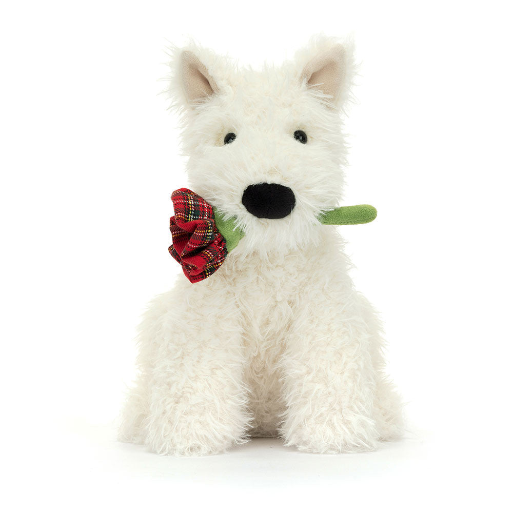 Jellycat Munro Scottie Dog 'Love You' 25cm