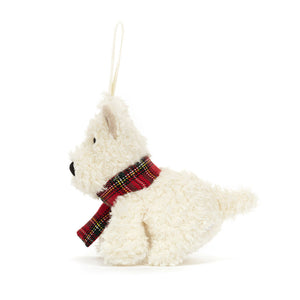 Jellycat Munro Scottie Dog Decoration 11cm