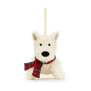 Jellycat Munro Scottie Dog Decoration 11cm