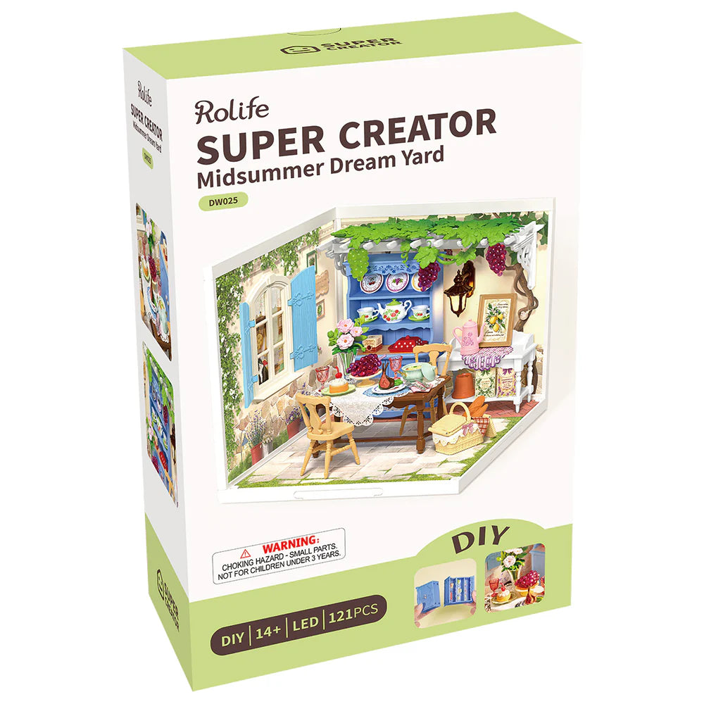 Robotime Rolife Midsummer Dream Yard Super Creator Miniature House DW025