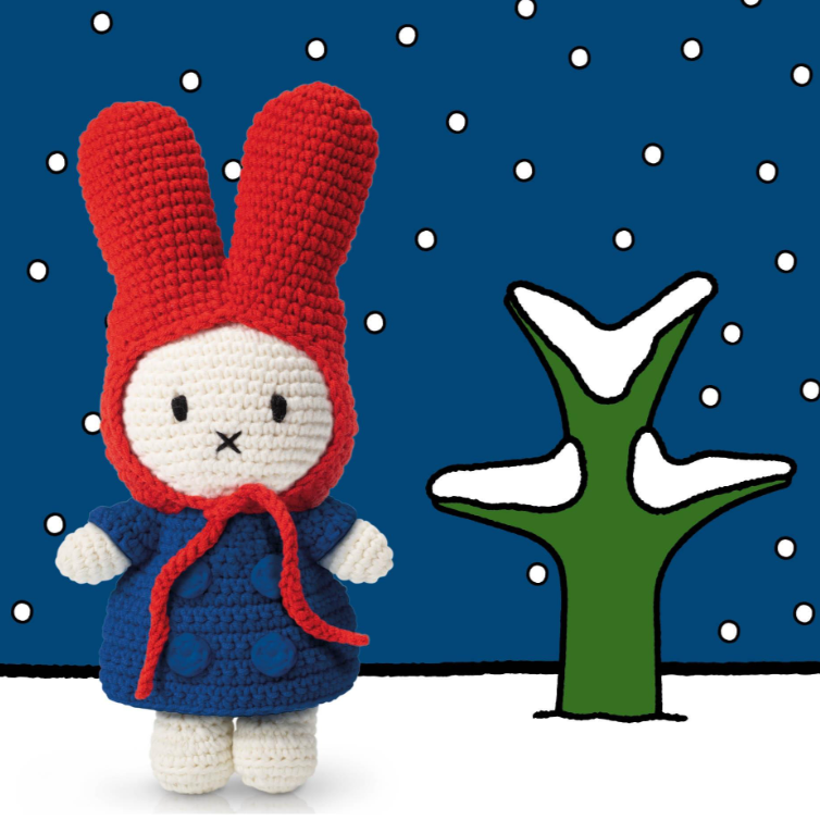 Miffy Handmade and her Blue Coat and Red Hat 25cm