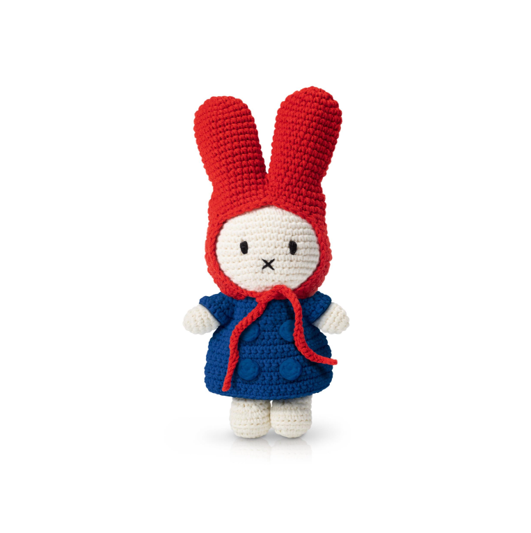 Miffy Handmade and her Blue Coat and Red Hat 25cm