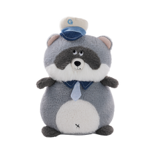 Load image into Gallery viewer, Glee Beanx  – Chubby Series Plush - Officer Nimo the Raccoon 22cm

