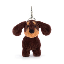 Load image into Gallery viewer, Jellycat Otto Sausage Dog Bag Charm 11cm

