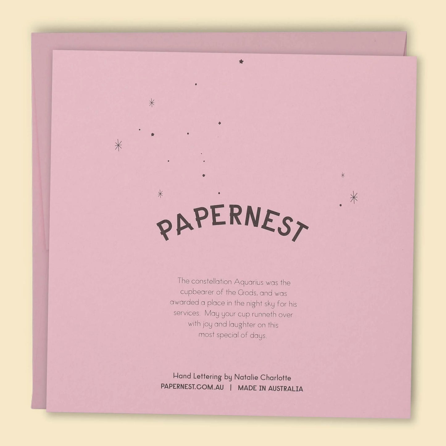 Papernest Happy Birthday Constellations Card Pink