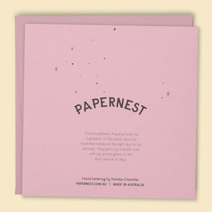 Papernest Happy Birthday Constellations Card Pink