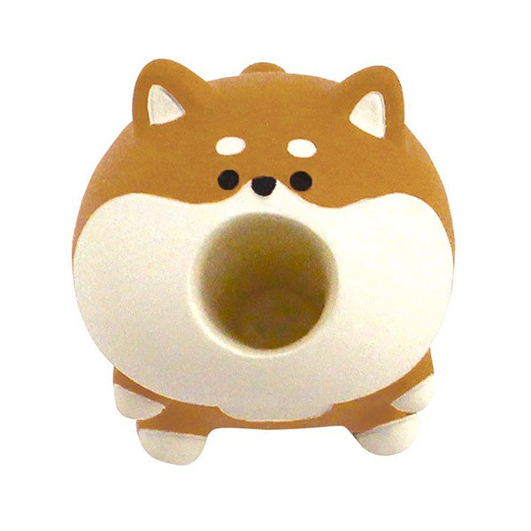 Decole Harapeko Animal Pen Stand - Shiba Dog