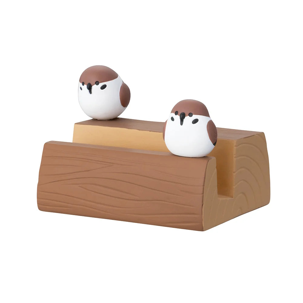 Decole Little Birds Logs Smartphone Stand - Sparrow
