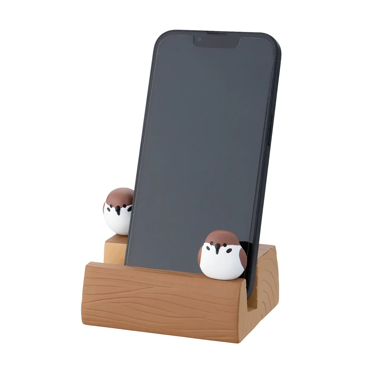 Decole Little Birds Logs Smartphone Stand - Sparrow
