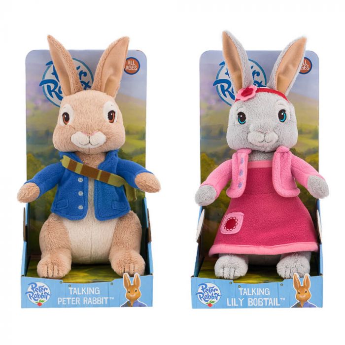 Peter rabbit talking plush sale