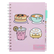 Load image into Gallery viewer, Pusheen  Breakfast Club A5 Notebook + Pen &amp; Sticky Notes Set
