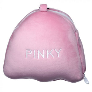 Pac-Man Pink Ghost Travel Pillow & Eye Mask Set