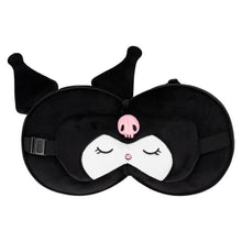 Load image into Gallery viewer, Kuromi Travel Pillow &amp; Mask Set
