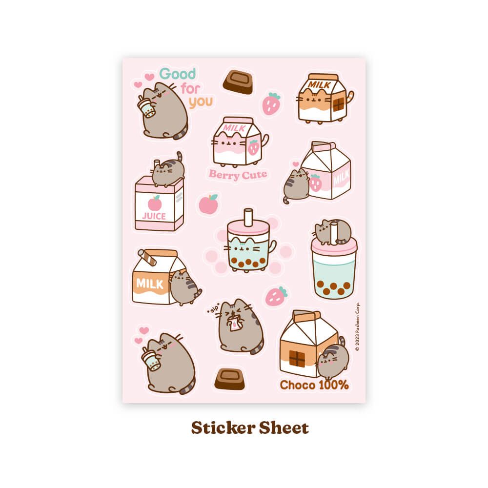 Pusheen Sips - PVC Pouch with Stationery