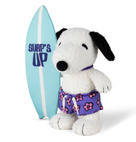 Peanuts Snoopy Surf Dog 22cm