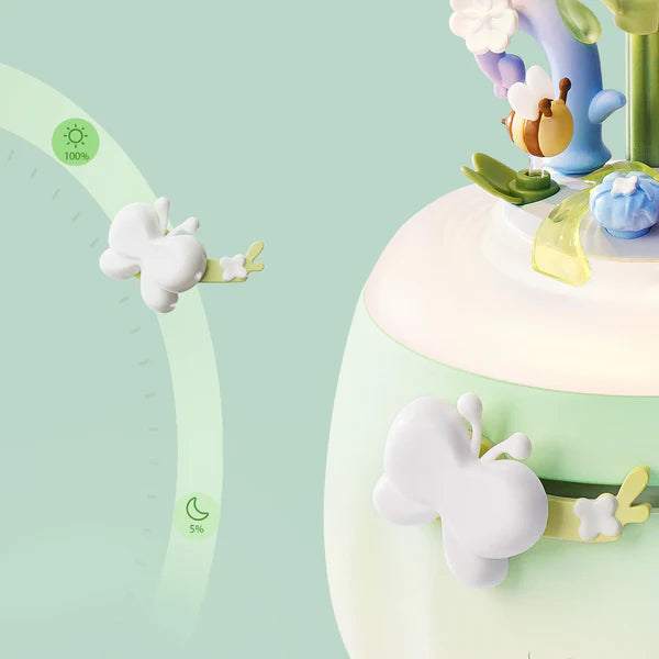 Robotime ROKR Minty Camellia Lamp DIY 3D Flower Night Light