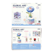 Load image into Gallery viewer, Robotime ROKR Starry Camellia Lamp DIY 3D Flower Night Light
