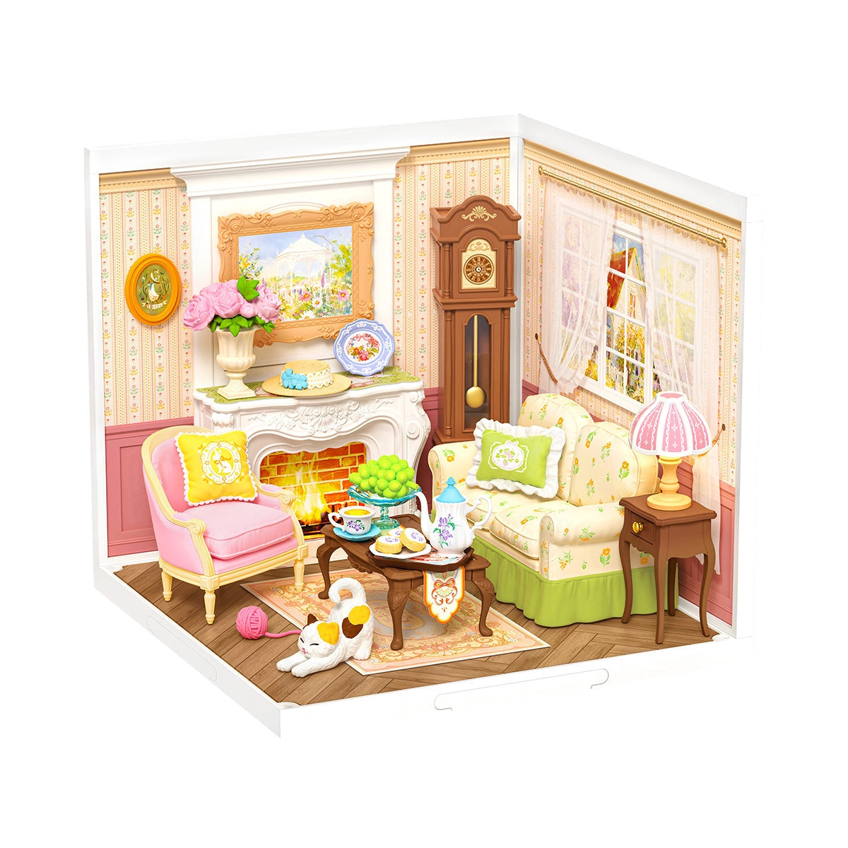 Robotime Rolife Holiday Tea Time Super Creator Miniature House DW023