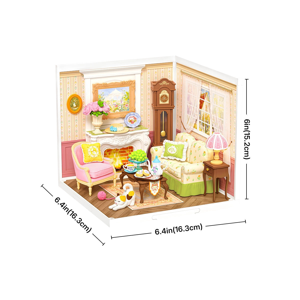 Robotime Rolife Holiday Tea Time Super Creator Miniature House DW023