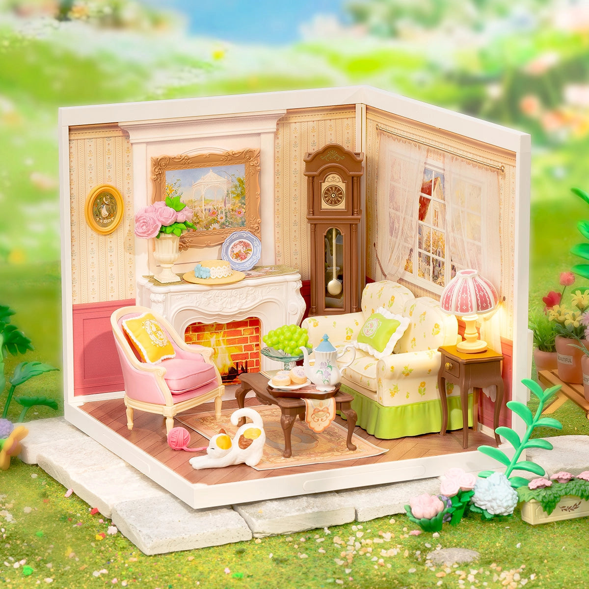 Robotime Rolife Holiday Tea Time Super Creator Miniature House DW023