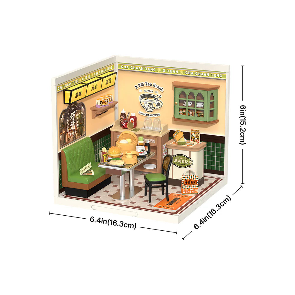 Robotime Rolife Hong Kong Bites Cafe Super Creator Miniature House DW021