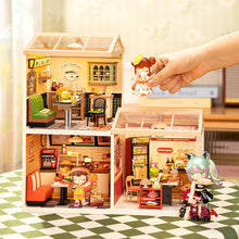 Load image into Gallery viewer, Robotime Rolife Hong Kong Bites Cafe Super Creator Miniature House DW021
