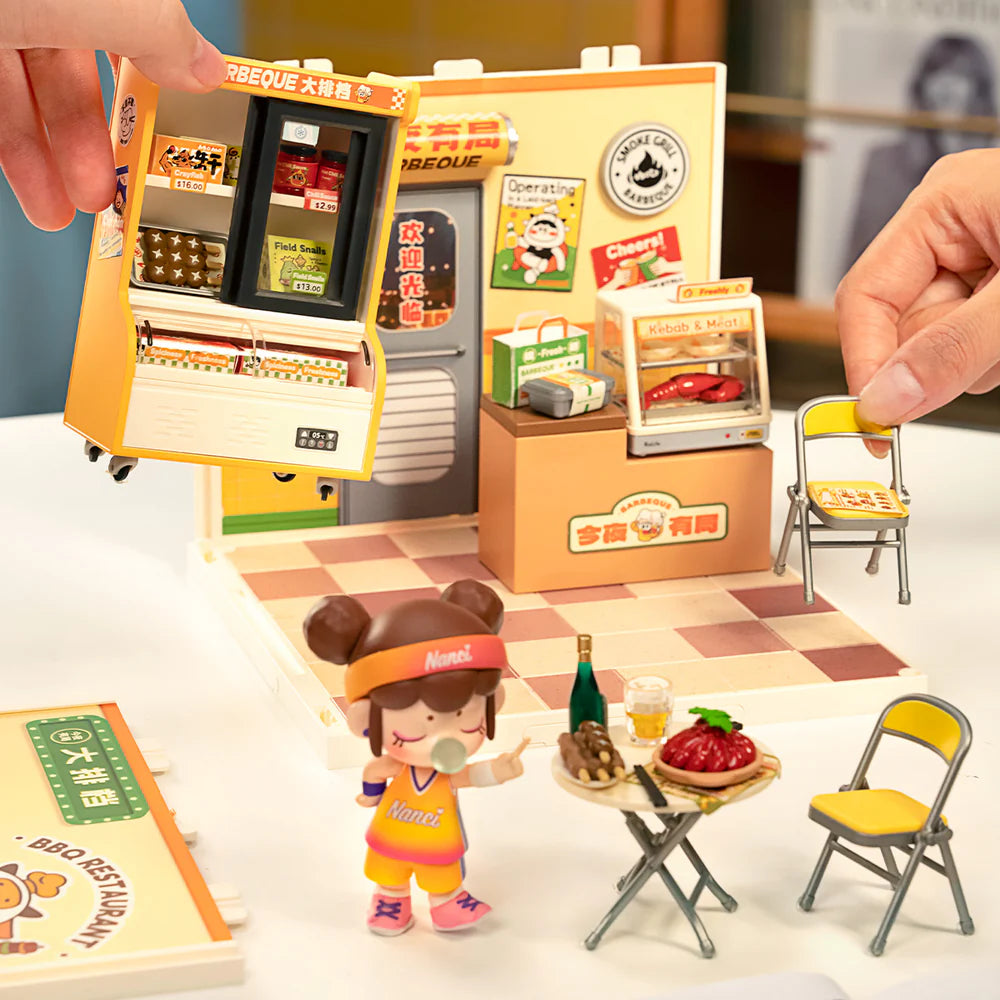 Robotime Rolife Night Out Food Stall DIY Miniature House DW022