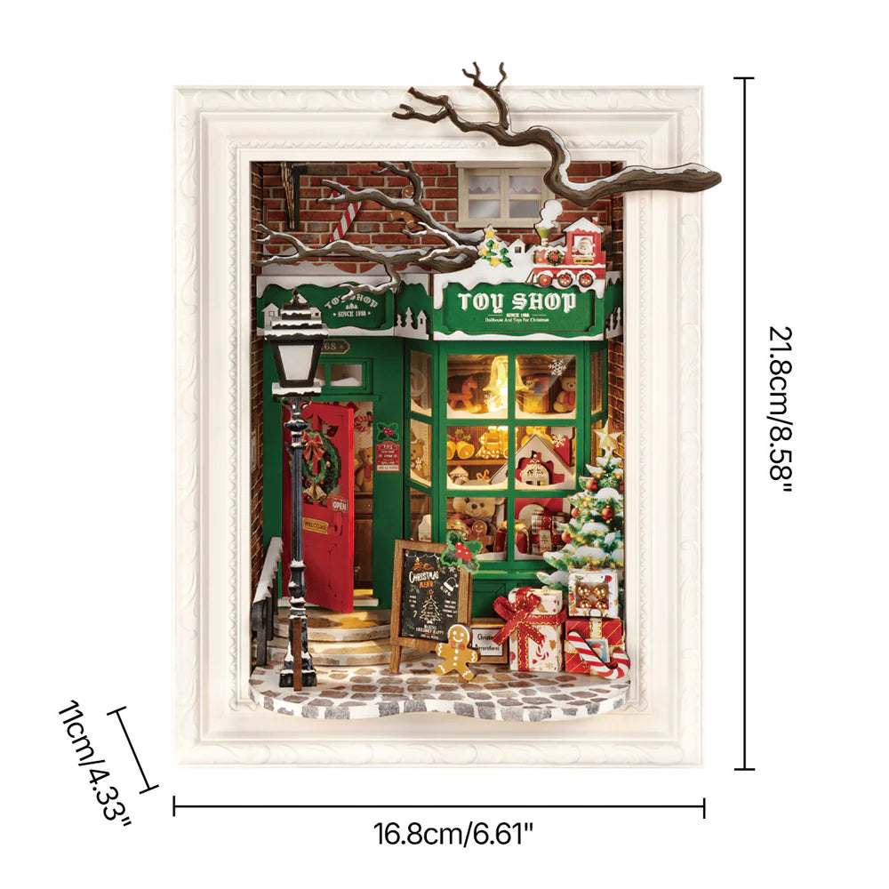Robotime Rolife Santa's Toy Shop 3D Wooden Puzzle DP006