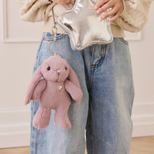 Load image into Gallery viewer, Snuggle Bunnies Penelope The Bunny Keyring - Periwinkle
