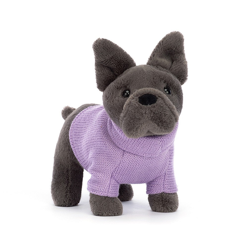 Jellycat Sweater French Bulldog Purple 19cm