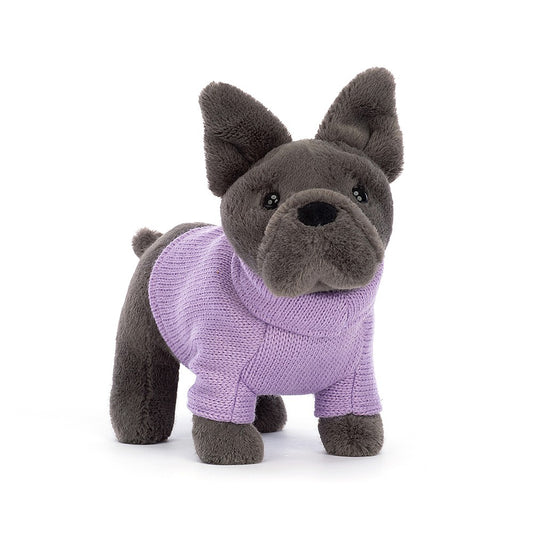 Jellycat Sweater French Bulldog Purple 19cm