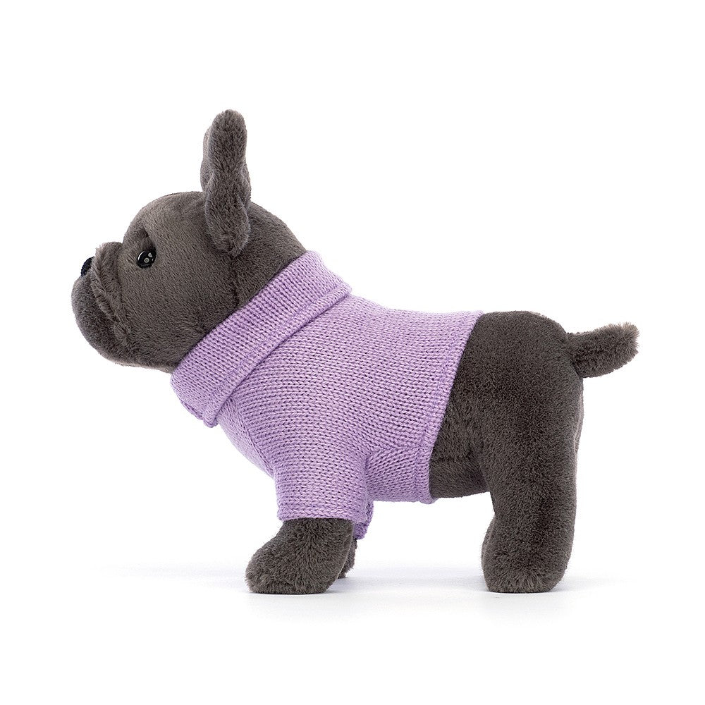 Jellycat Sweater French Bulldog Purple 19cm