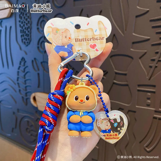 ButterBear Keychain- Blue Cozy Clothing