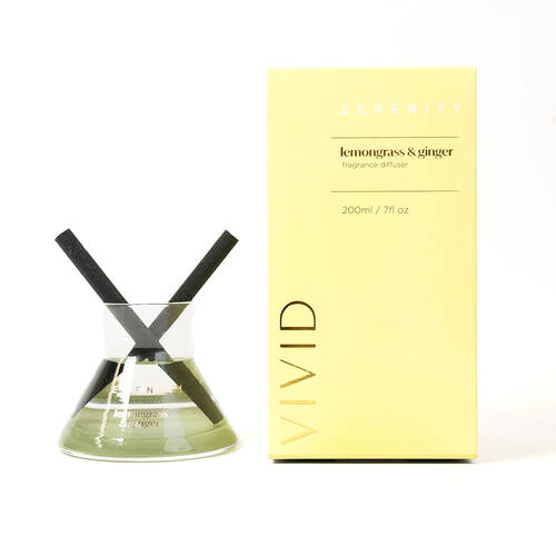 SERENITY VIVID - Lemongrass Ginger 200ml Diffuser