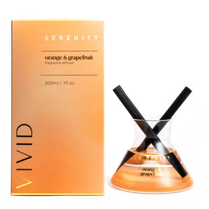Serenity Vivid--Diffuser 200ml--Orange & Grapefruit